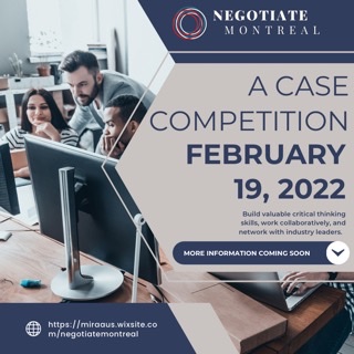 Negotiate Montreal: A Virtual Case Competition