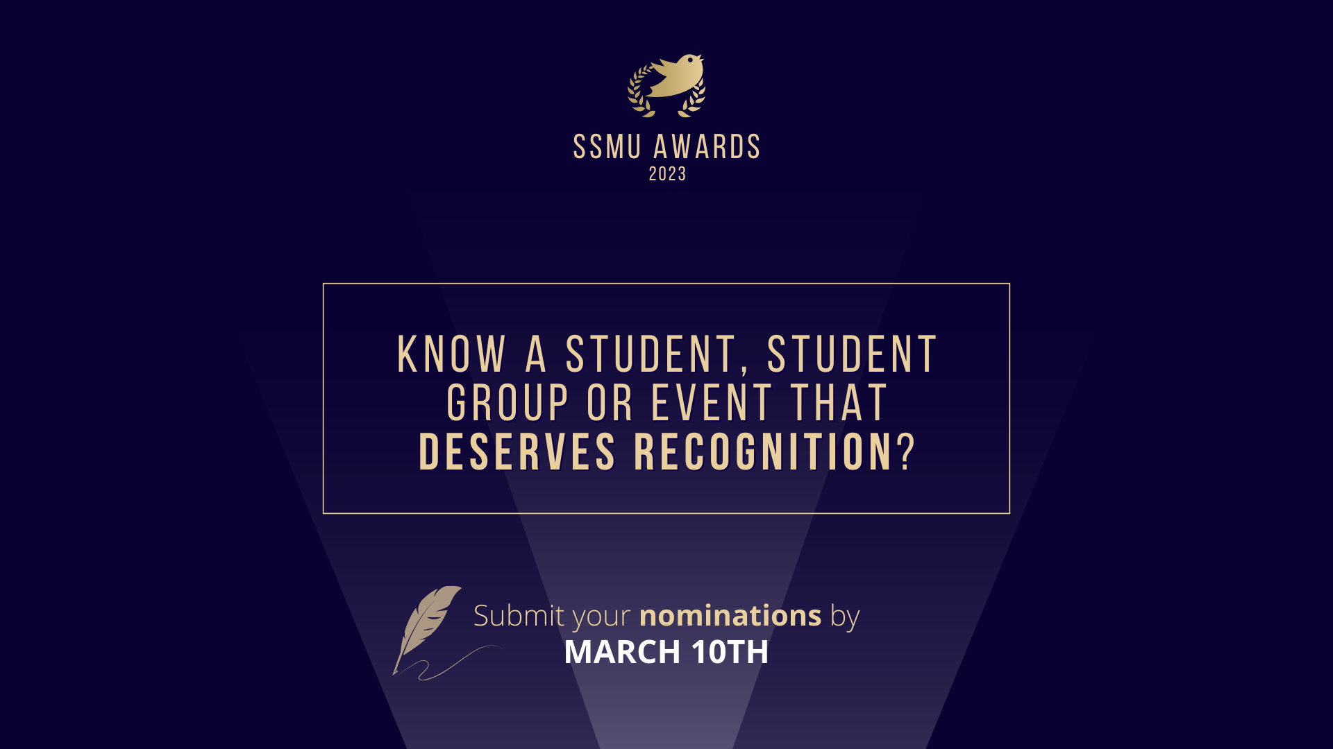 SSMU AWARD NOMINATIONS