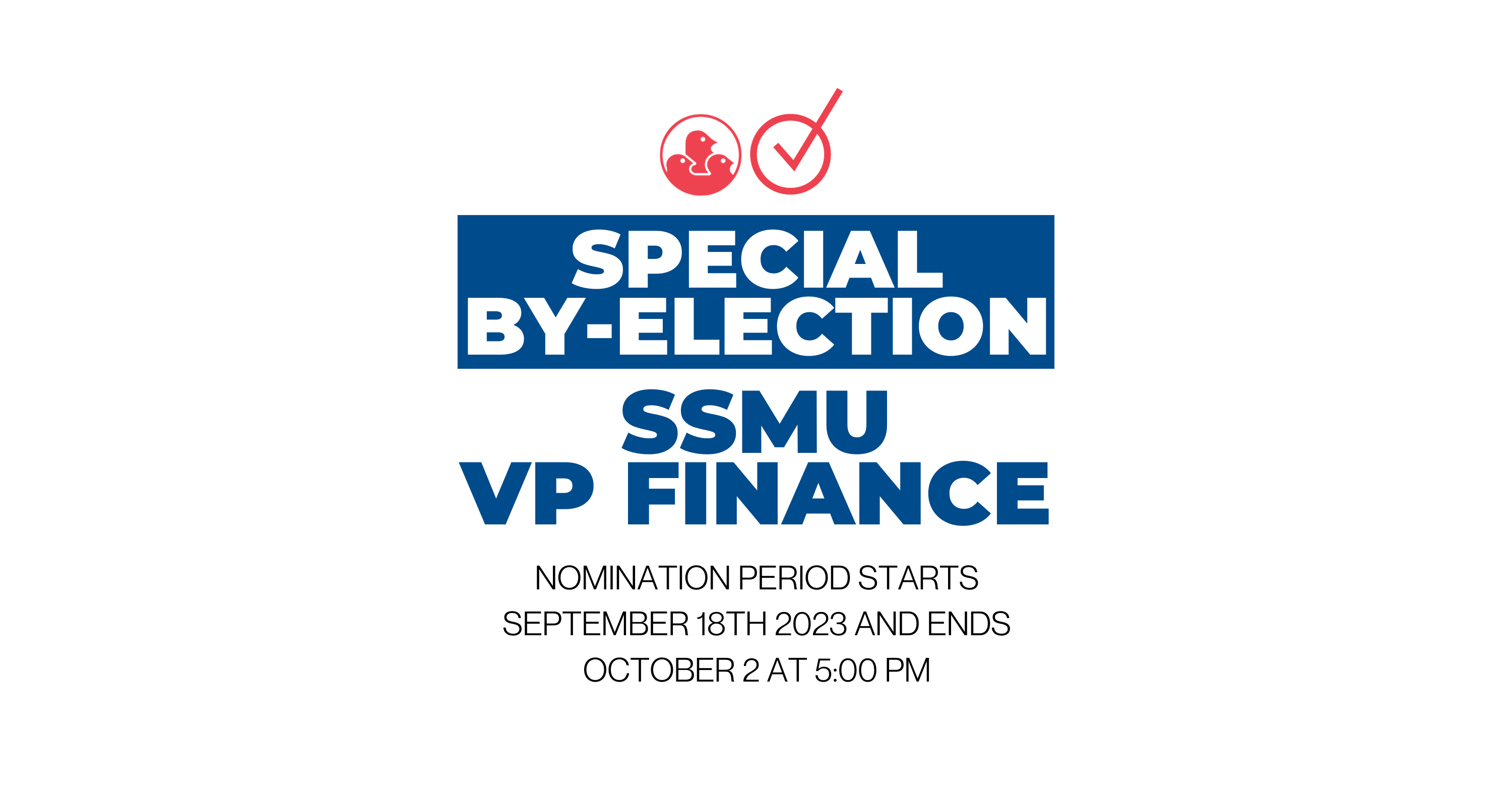 SSMU Vice President Finance - Nomination period is open