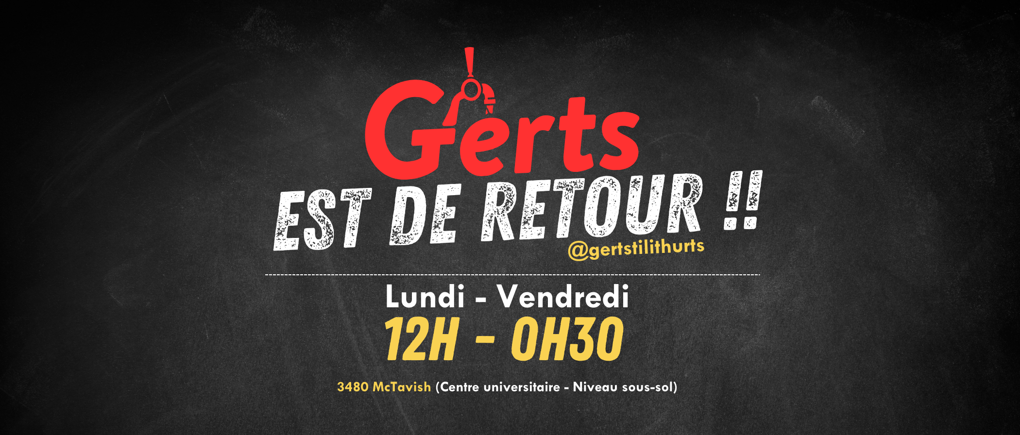 Gerts est de retour !!