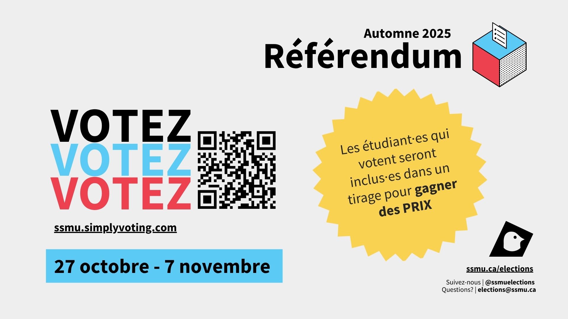 Référendum - Période de vote