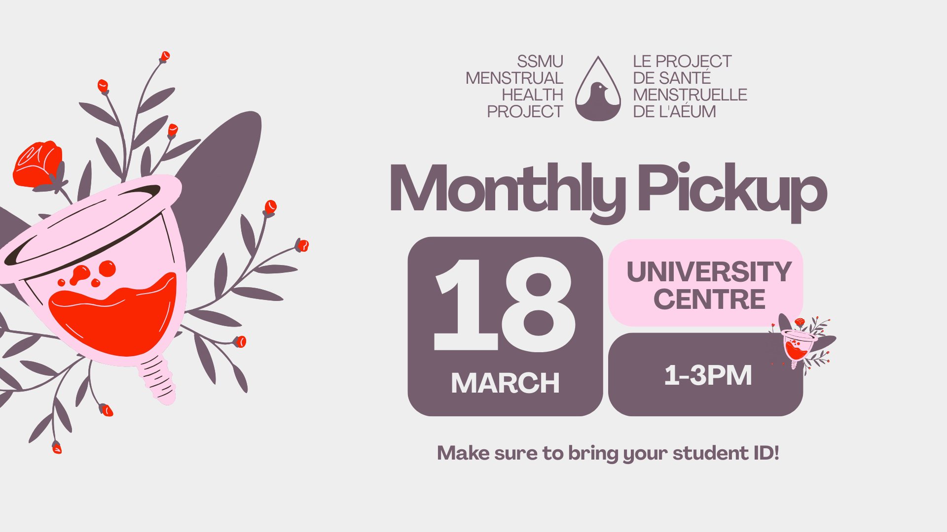 Menstrual Health Project Monthly Pick-up