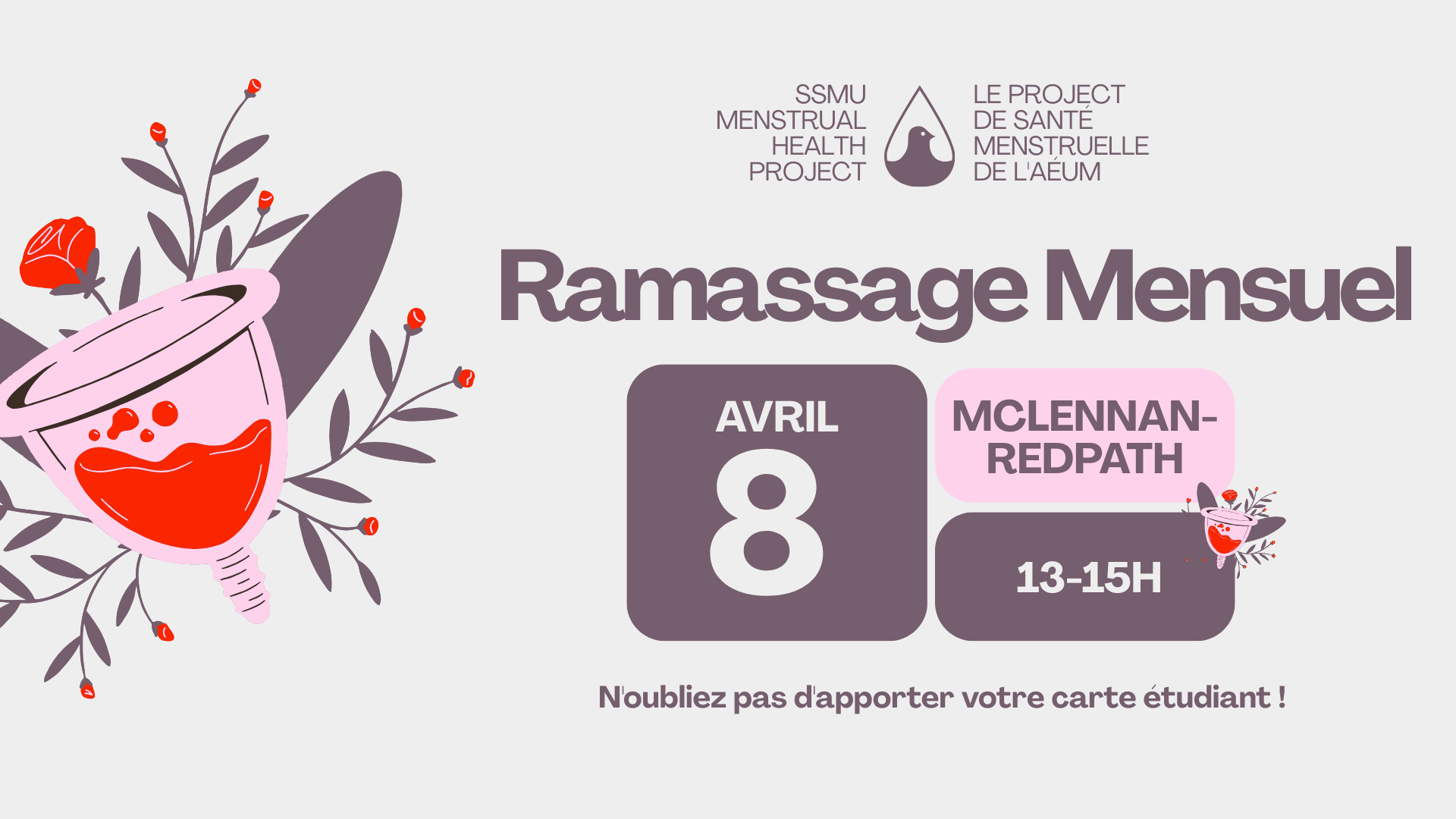 Ramassage mensuel de produits de santé menstruelle