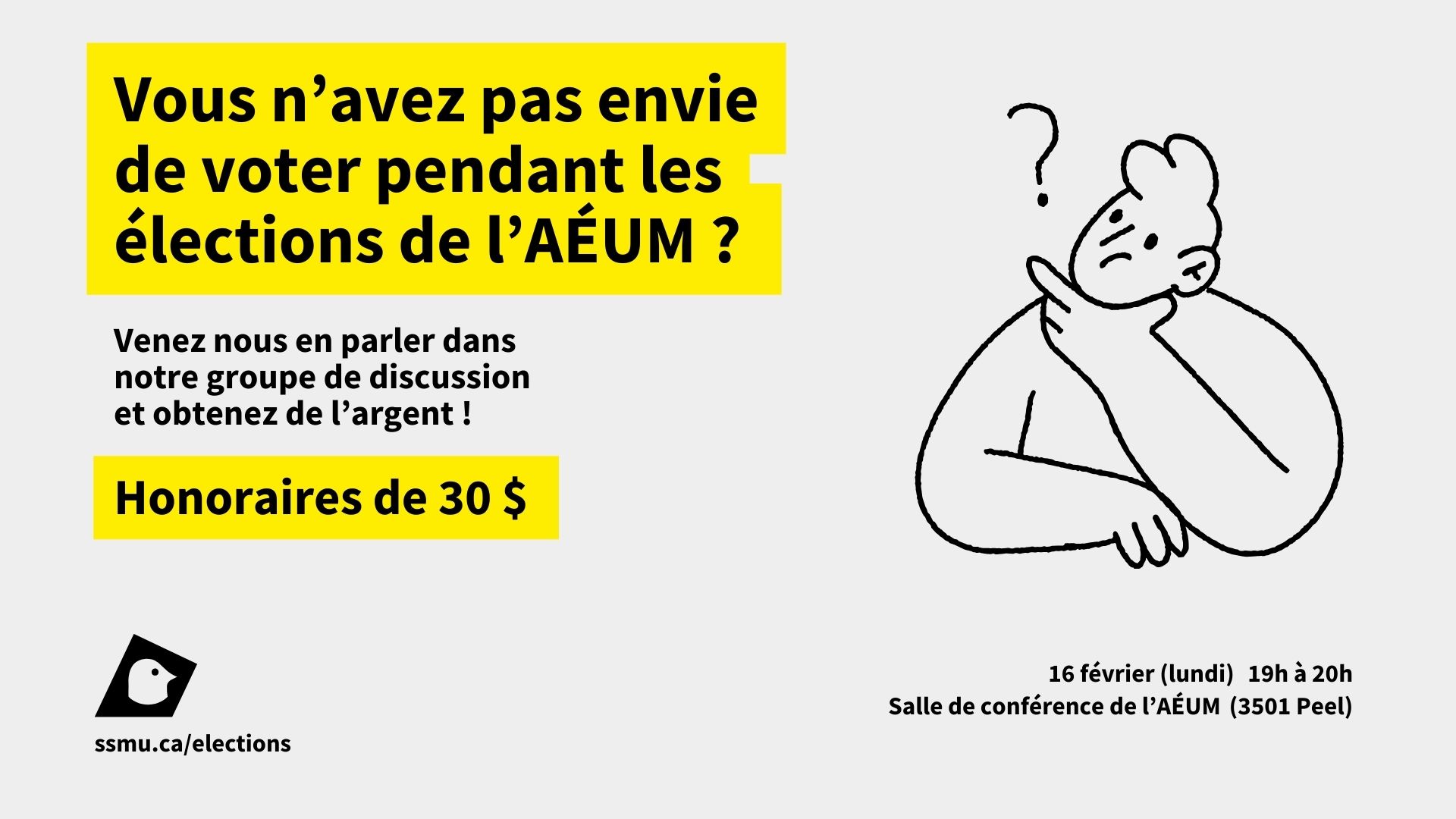 VOUS N’AVEZ PAS ENVIE DE VOTER PENDANT LES ÉLECTIONS DE L’AÉUM ?