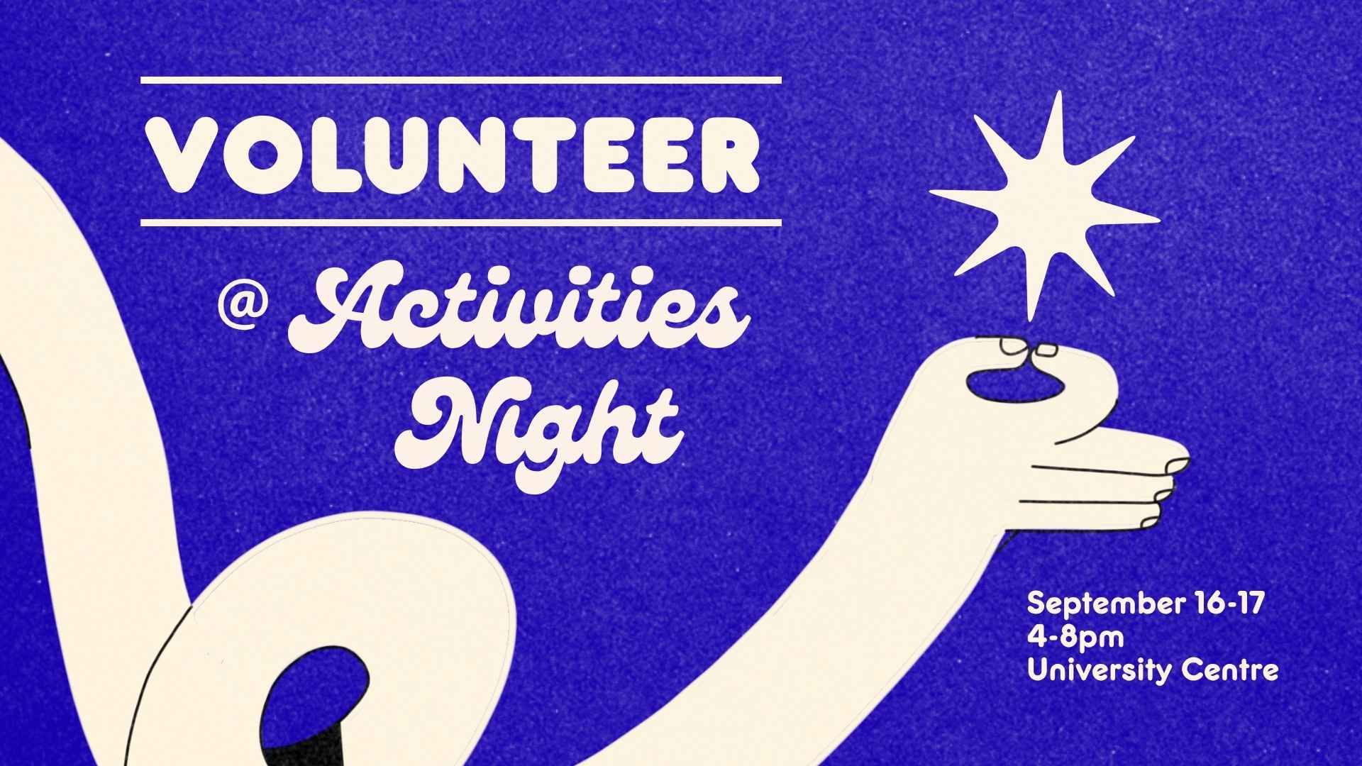 Come Volunteer ­ @Fall 2026 Activities Night!